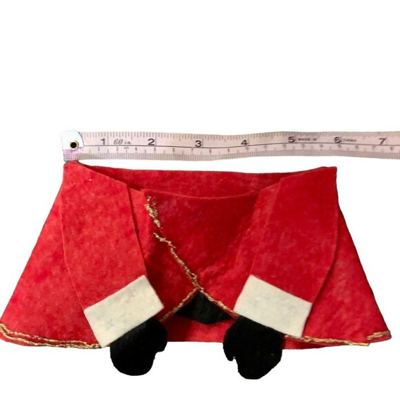 Two Vintage Handmade Craft Pieces Santa Head and Clothing Used - Picture 10 of 12